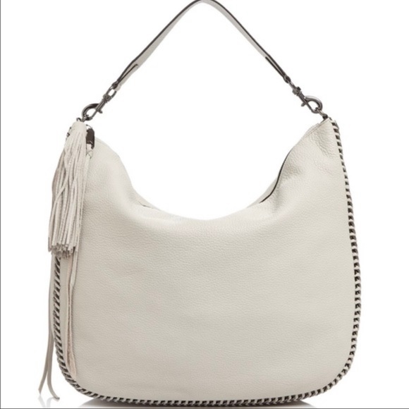 Rebecca Minkoff Hobo in Stone Putty Beige Leather with Tassel - Picture 2 of 13